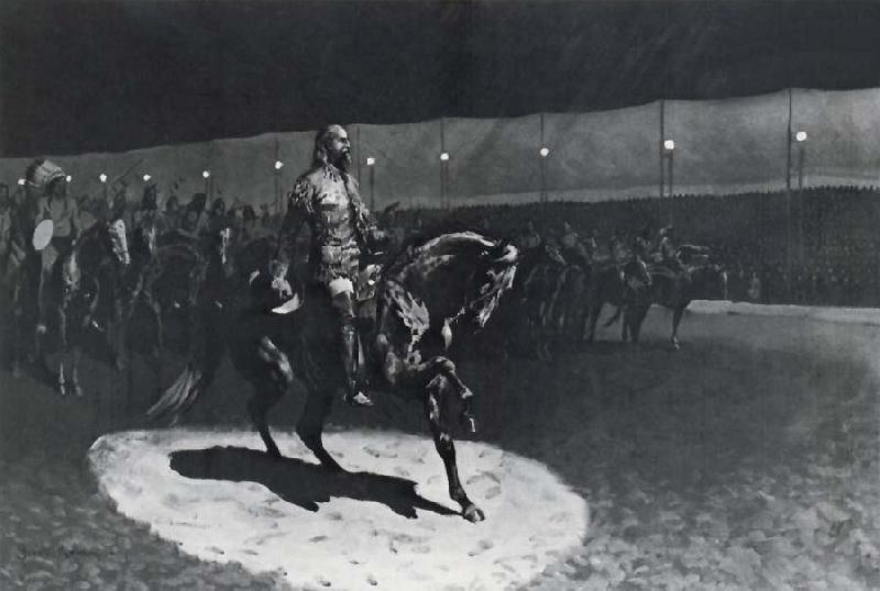 Frederick Remington Buffalo Bill in the Spotlight